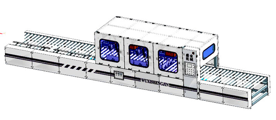 línea de embalaje completamente automática de la caja de la caja del cartón de 800m m 200-1000m m 5-6 Pieces/M